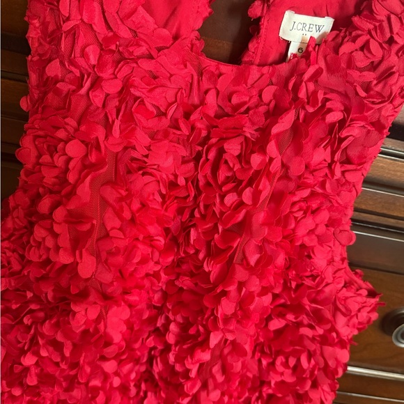 J. Crew Red Rosette Dress size 6 - Picture 4 of 6